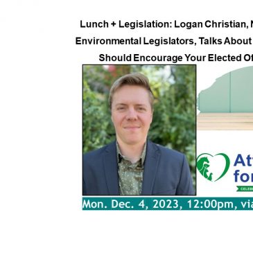 Lunch + Legislation: Logan Christian, National Caucus of Environmental Legislators